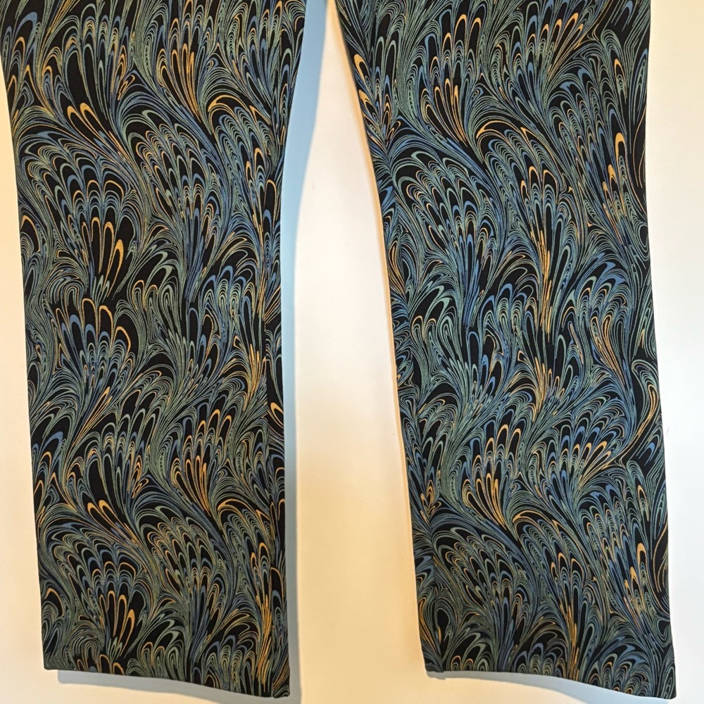 Soft Surroundings NWOT Peacock Print Pants - Picture 3 of 7